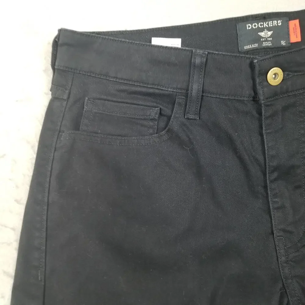 Dockers Slim Taper Jeans‎ Mens 30x34 Black All Seasons Tech Stretch Denim Pants
